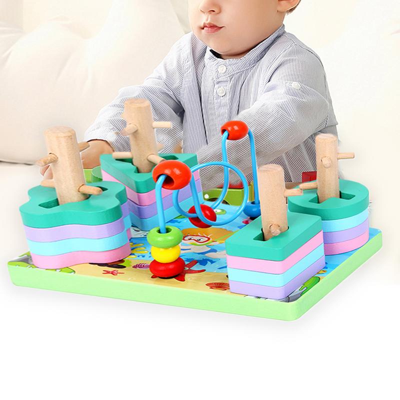 Stacking Toys Kids Wooden Shapes